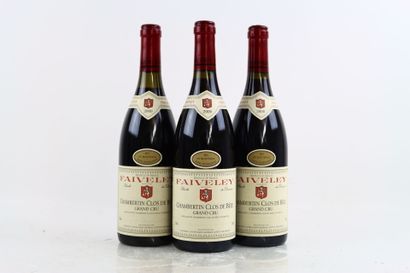 3 bottles of CHAMBERTIN CLOS DE BEZE 2000...