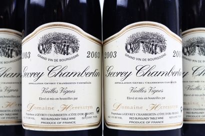 6 bottles of GEVREY-CHAMBERTIN Vieilles Vignes...