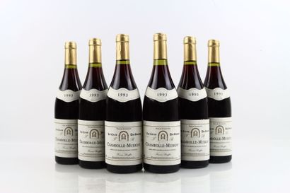 6 bottles of CHAMBOLLE-MUSIGNY 1993 by Les...