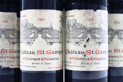 6 bottles SAINT-GEORGES SAINT EMILION 1989...