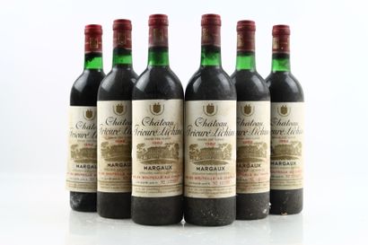 6 bottles of MARGAUX 1982 from Château PRIEURE-LICHINE...