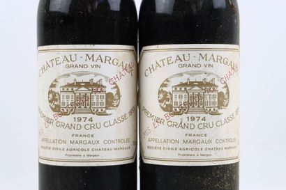 2 bottles of MARGAUX 1974 du Château MARGAUX...