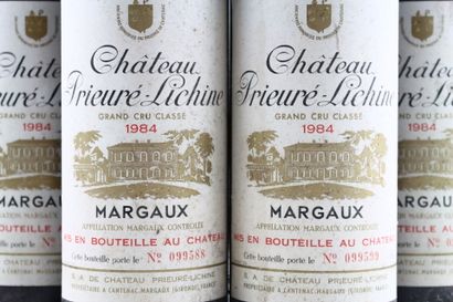 12 bottles of MARGAUX 1984 from Château PRIEURE-LICHINE...