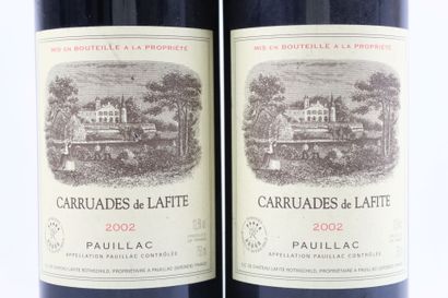 2 bottles of PAUILLAC Carruades de Lafite...