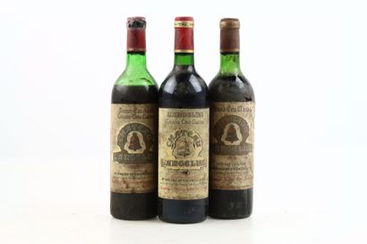 Reunion of 3 bottles of SAINT-EMILION Grand...