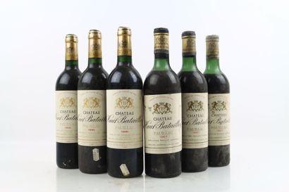Reunion of 6 bottles of PAUILLAC du Château...