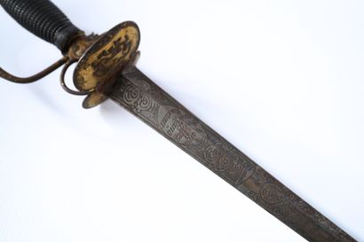 Officer's sword, inscribed blade.
19th century...