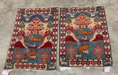 Reunion of two Tabriz originals with animal...