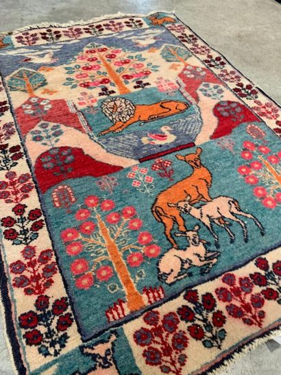 Reunion of two Tabriz originals with animal...