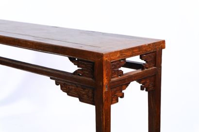 Asia
Lacquered wood console with geometric...