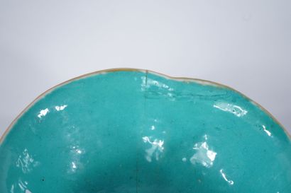 CHINA. 20th century
Polylobed polychrome...