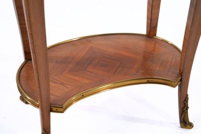 Drum-shaped lounge table in rosewood and...