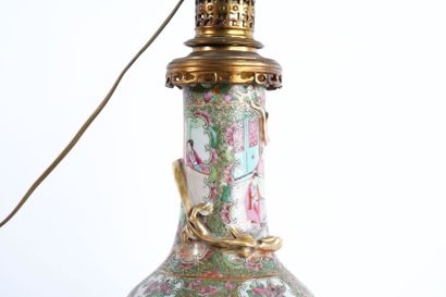 China - Canton
Porcelain vase mounted as...