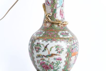 China - Canton
Porcelain vase mounted as...