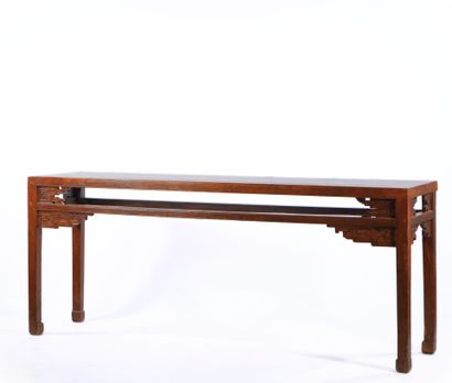 Asia
Lacquered wood console with geometric...