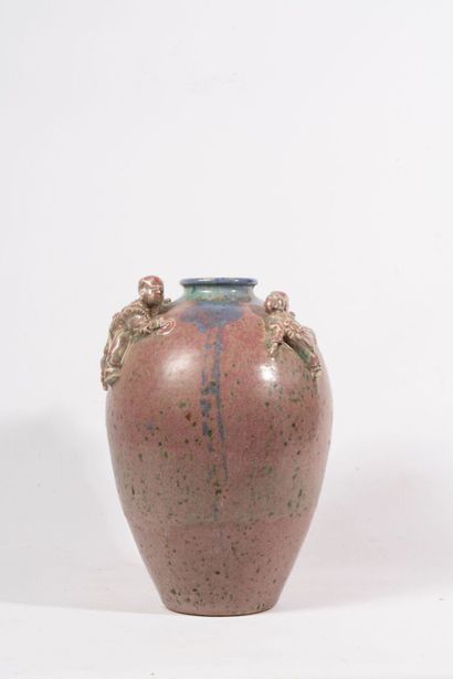 China, 20th century
Lavender glazed ceramic...