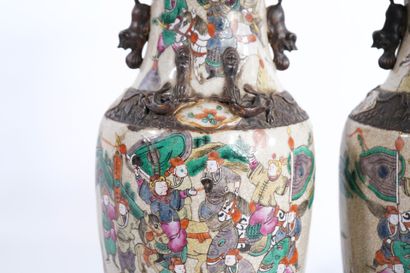China - Nanjing
Pair of cracked stoneware...