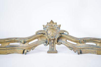 Chased and gilt bronze andirons decorated...