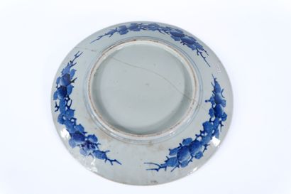 Asia
Large porcelain dish with white-blue...