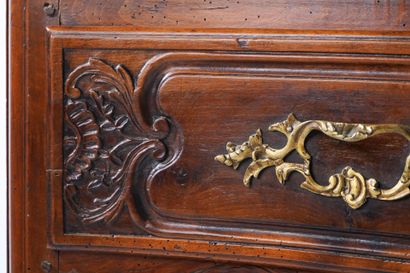 Lyonnaise chest of drawers in molded and...