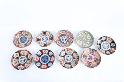 JAPAN
Meeting of nine porcelain plates with...