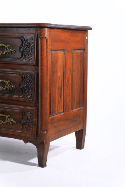 Lyonnaise chest of drawers in molded and...