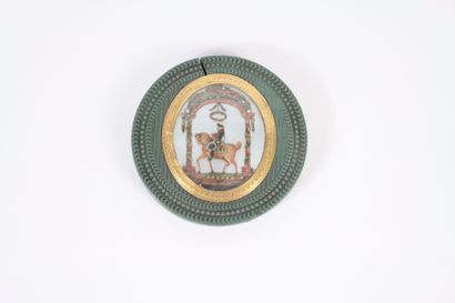 Box in stingray with guilloché decoration,...