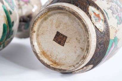China - Nanjing
Pair of cracked stoneware...