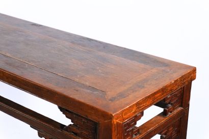 Asia
Lacquered wood console with geometric...