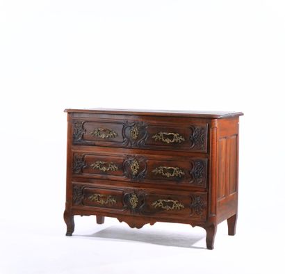 Lyonnaise chest of drawers in molded and...