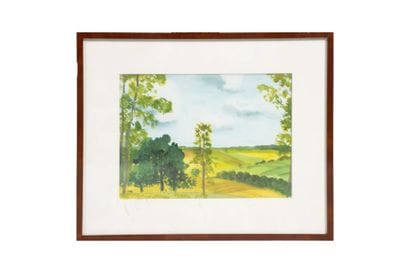 Milo MILUNOVIC (1897-1967)
Paysage vallonné
Aquarelle...