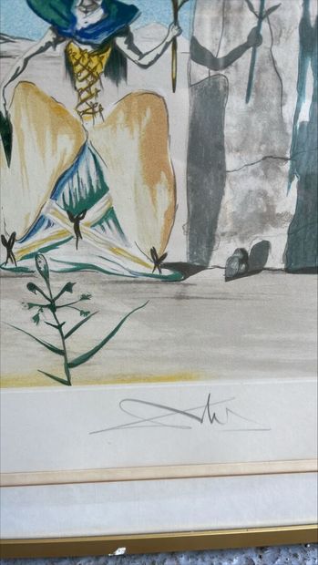 Salvador DALI (1904-1989) 
Composition 
Lithographie...
