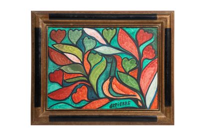 Saint-Pierre TOUSSAINT (1923-1985) 
Oiseau...