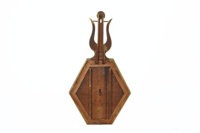 Baromètre en bois et stuc doré à décor de...