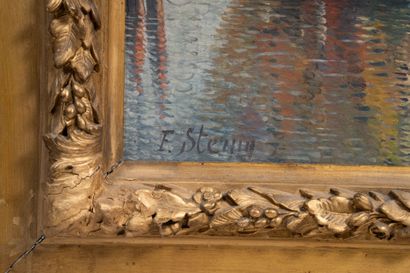 F. STERNY (XXe siècle)
Embarcation à Venise...