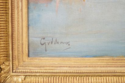 Émile GODCHAUX (1860-1938) 
Voiliers sur...