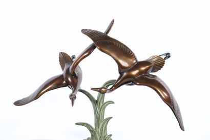 Irénée ROCHARD (1906-1984)
Vol de grues
Bronze...