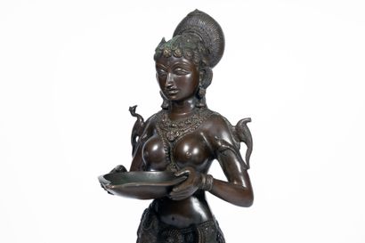 ASIE 
Statue de Dipa Lakshmi, déesse de la...