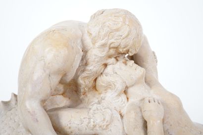 École néoclassique 
Couple enlacée sur un...