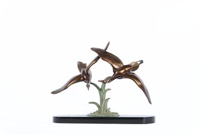 Irénée ROCHARD (1906-1984)
Vol de grues
Bronze...