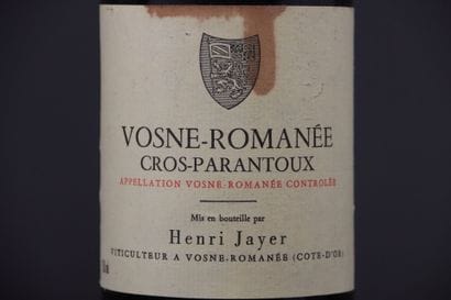 1 bouteille de VOSNE-ROMANEE 1er Cru Cros-Parantoux...