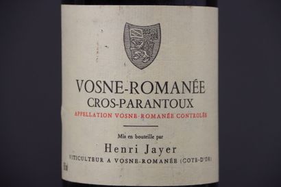 1 bouteille de VOSNE-ROMANEE 1er Cru Cros-Parantoux...