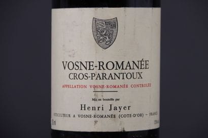 1 bouteille de VOSNE-ROMANEE 1er Cru Cros-Parantoux...