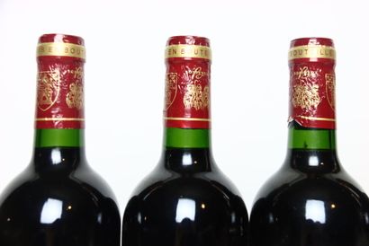 5 bouteilles de SAINT-ÉMILION GRAND CRU rouge...