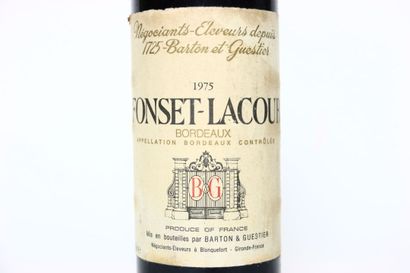 1 bottle of red BORDEAUX 1975, FONSET-LA...