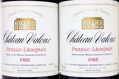 4 bouteilles de PESSAC-LÉOGNAN rouge 1988,...