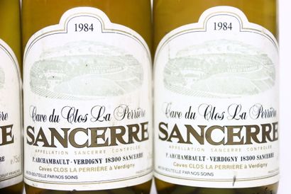 4 bottles of white SANCERRE 1984, CAVE CLOS...
