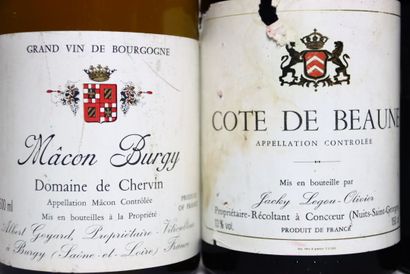 1 magnum of white MÂCON BURGY 1988, DOMAINE...