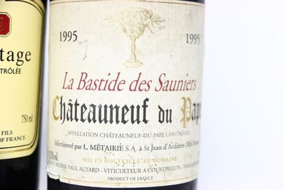 2 bottles of CROZES-HERMITAGE red 2001, DOMAINE...