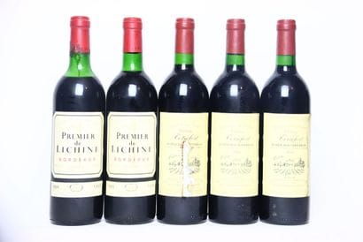 2 bottles of red BORDEAUX 1995, ALEXIS LICHINE.
3...
